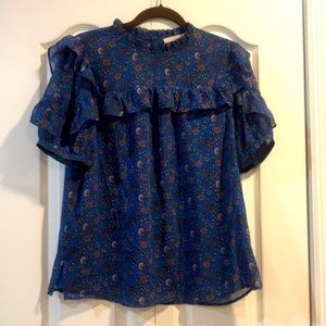 Loft Ruffle Sleeve Blouse